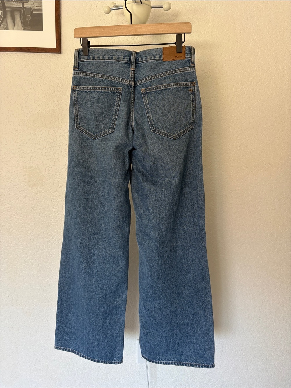 Madewell low rise super wide leg jeans - Picture 2 of 5